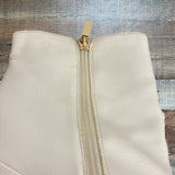 RAYE White Leather Stiletto Booties- Size 9 (see notes)