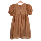 Noralee Blush Swiss Dot Puff Sleeves Dress-Size 8Y (we have matching girls and toddler dresses)