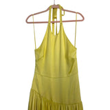 Alexis Saab Yellow Satin Halter Dress- Size S (see notes)