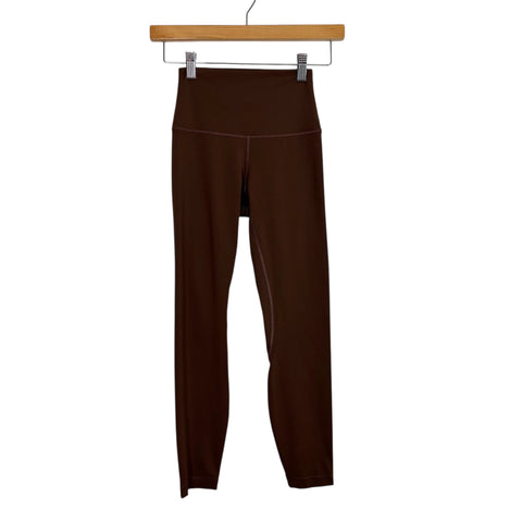 Lululemon Brown High Waisted Leggings - Size 2 (Inseam 22")