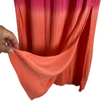Mudpie Pink and Orange Tie-Dye Side Slits Skirt- Size M