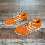 Adidas Orange Sneakers- Size 7.5 Mens/8.5 Womens