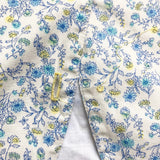 Harbour Blue/Yellow Floral Print Tank and Shorts Set- Size 2/3Y (see notes, sold as a set)