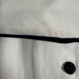 Tuckernuck Ivory and Black Piped Etienne Belted Linen Blend Dress NWT- Size XS (see notes, sold out online)