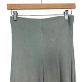 ZARA Green Elastic Waist Flare Pants- Size S (we have matching top, Inseam 31”)