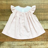 Ruth and Ralph Pink/White Striped Poodle Smocked Top- Size 4T