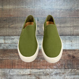GREATS Brooklyn Olive Slip On Sneakers- Size 7