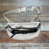 Varley Cream and Black Canvas Anita Belt Bag
