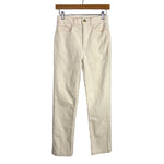 Loft Whisper White Straight Corduroy Pants- Size 00/24 (sold out online, Inseam 27”)