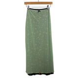 Urban Outfitters Green Layered Mesh Skirt- Size XS (see notes)