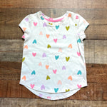 Cat and Jack Toddler Girl's Heart Print Top- Size 4T (we have matching shorts)