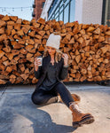 g&l White Lambs Wool Blend Beanie