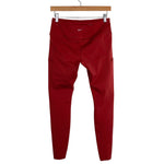 Nike Red Dri-Fit Perforated Running Leggings- Size L (Inseam 26”)