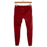 Nike Red Dri-Fit Perforated Running Leggings- Size L (Inseam 26”)