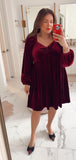 Ivy CIty Co Jewel Dress In Wine NWT - Size XL (Sold Out Online!)