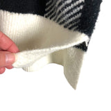 Abercrombie & Fitch Black/White Checkered Tunic Sweater- Size S