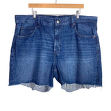 Old Navy High-Rise Sloucy Straight Raw Hem Jean Shorts- Size 16