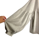 Magnolia Pearl Grey Raw Hem Sweatshirt- Size ~M (no size tag, fits like M)