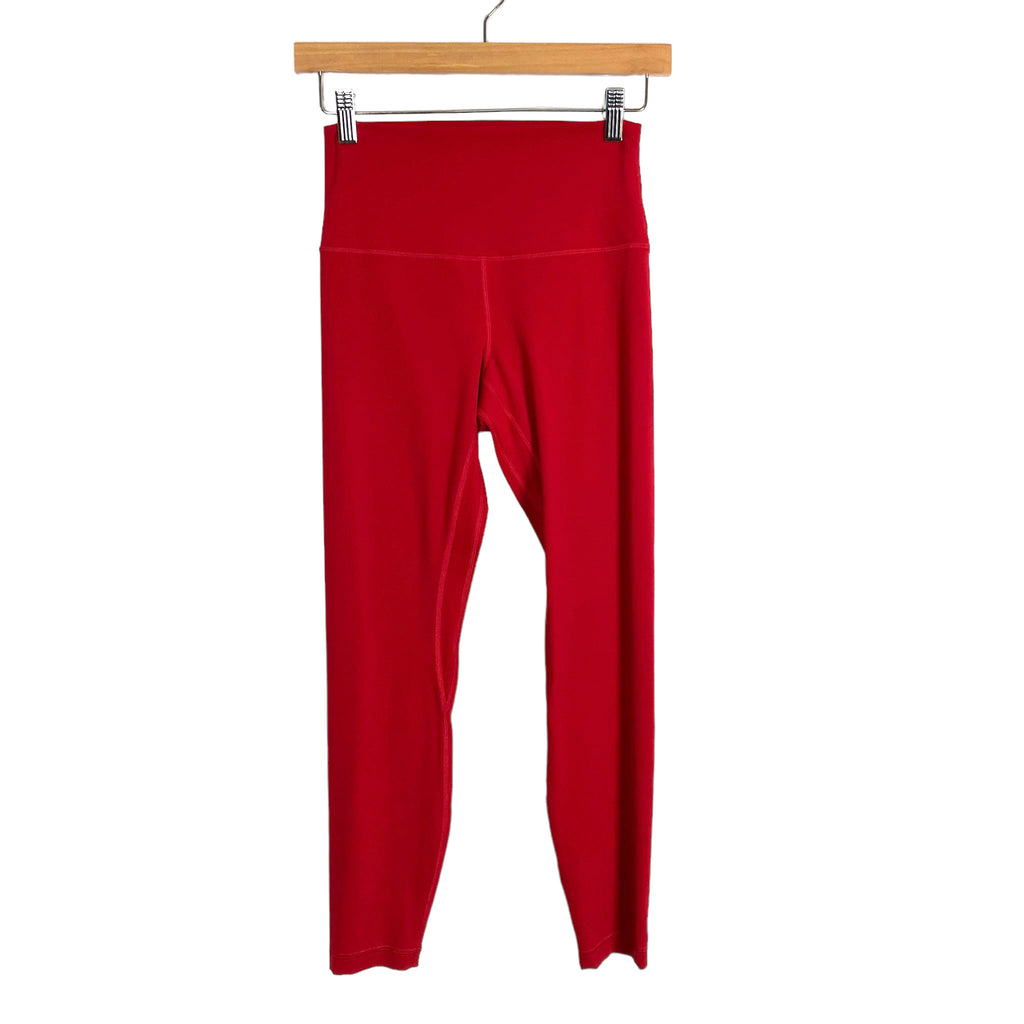 Lululemon Red Align High-Rise Leggings- Size 6 (Inseam 25