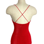 Petal + Pup Red with Back Criss Cross Straps and Side Slit Midi Dress NWT- Size 4 (sold out online)