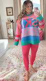 Show Me Your Mumu Multicolor Ski Sweater - Size L (Sold Out Online!)