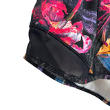 Lululemon Black Floral Print Elastic Waistband Shorts - Size 6