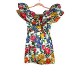 Show Me Your Mumu Floral Puff Sleeve Mini Dress- Size S