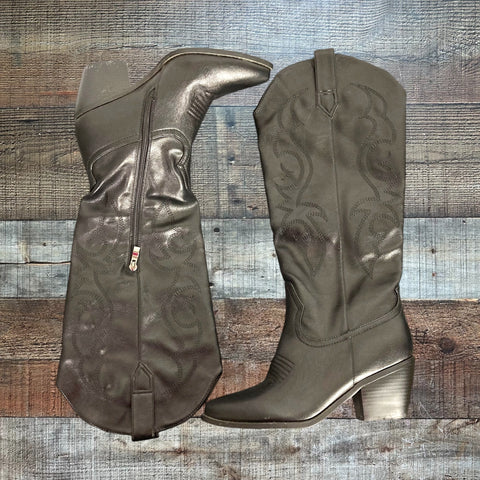 No Brand Black Cowgirl Boots- Size 9 (see notes)