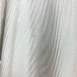 No Brand White Ribbed Sweatshirt- Size M (see notes)