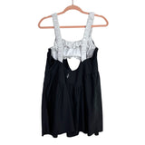 Free People Movement Black with White Sports Bra Cutout Athletic Dress- Size M