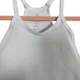 Free People Movement White Ribbed Crop Tank- Size ~S (see notes, no size tag, fits like a small)
