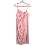 Grace Karin Light Pink Asymmetrical Pleated Bodice with Side Gather and Side Slit Dress NWT- Size XL