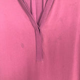 Vince 100% Silk Wine Sheer Sleeve Dress- Size 12 (see notes)