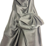 TERANI Couture Black and White Side Ruffle Strapless Gown- Size 12 (see notes)