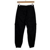 SHEIN Black Cargo Pocket Jogger Jeans- Size XS (Inseam 26”)