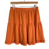 Lyaner Orange Off the Shoulder Cropped Top and Skirt Set- Size L (sold as a set)