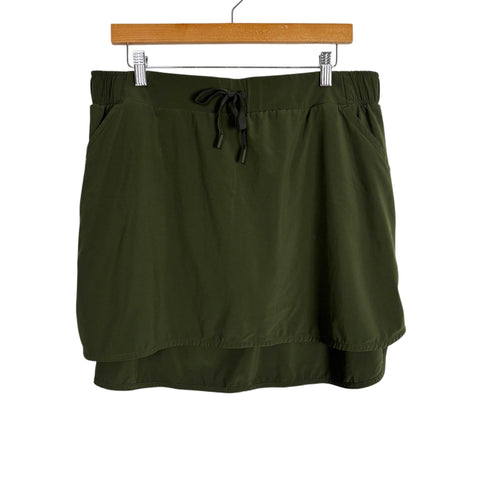 All in Motion Forest Green with Built-In Shorts Athletic Skirt- Size XL
