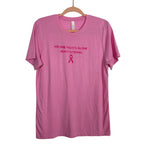 Bella + Canvas Pink No One Fights Alone Tee - Size M