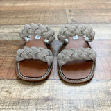 Steve Madden Double Braided Rhinestone Slide Sandals- Size 7.5 (sold out online)