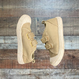 Cat & Jack Toddler Gold Velcro Sneakers- Size 6