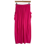 Free People Pink Linen Blend Wide Leg Quinn Pants NWT- Size XS (Inseam 21”)