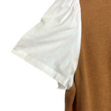 STAUD Camel Knit Combo Puff Sleeve Top - Size XL