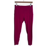 Senita Athletics Red Side Pocket Leggings- Size L
