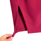 Likely Berry One Shoulder Split Strap with Side Split Dress- Size 0