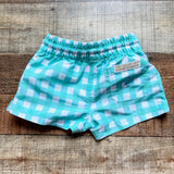 The Beaufort Bonnet Company Green/White Checked Swim Trunks- Size 6-12M