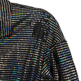 No Brand Black Sequin Belted Romper - Size S (See Notes)