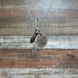 No Brand Silver Welcome Home, Piano, and Microphone Charm Necklace