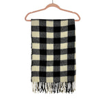 BP Black/Cream Checker Scarf