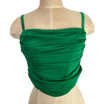 Vestique Green Corset Lining Cropped Top- Size S (sold out online)