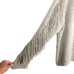 Brochu Walker Wool and Cashmere Blend Fringe Sleeve Sweater- Size L (sold out online)